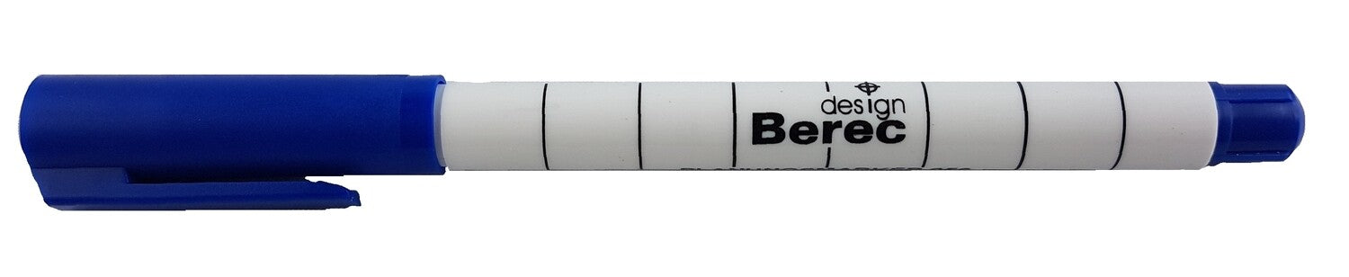 BEREC Whiteboard-Marker – Rundspitze 1 mm, Blau, 10 Stk., Trocken abwischbar, Nachfüllbar – Für Whiteboards