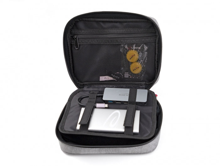 DeLOCK Travel Kit 5 Tablet Edition Zubehörtasche – für Tablets bis 12", silber
