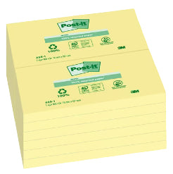 Post-it Haftnotizen – 127×76 mm – Gelb, 100 Blatt, PEFC