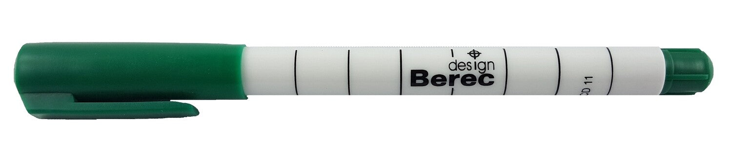 BEREC Whiteboard-Marker – Rundspitze 1 mm, Grün, 10 Stk. – für Whiteboards