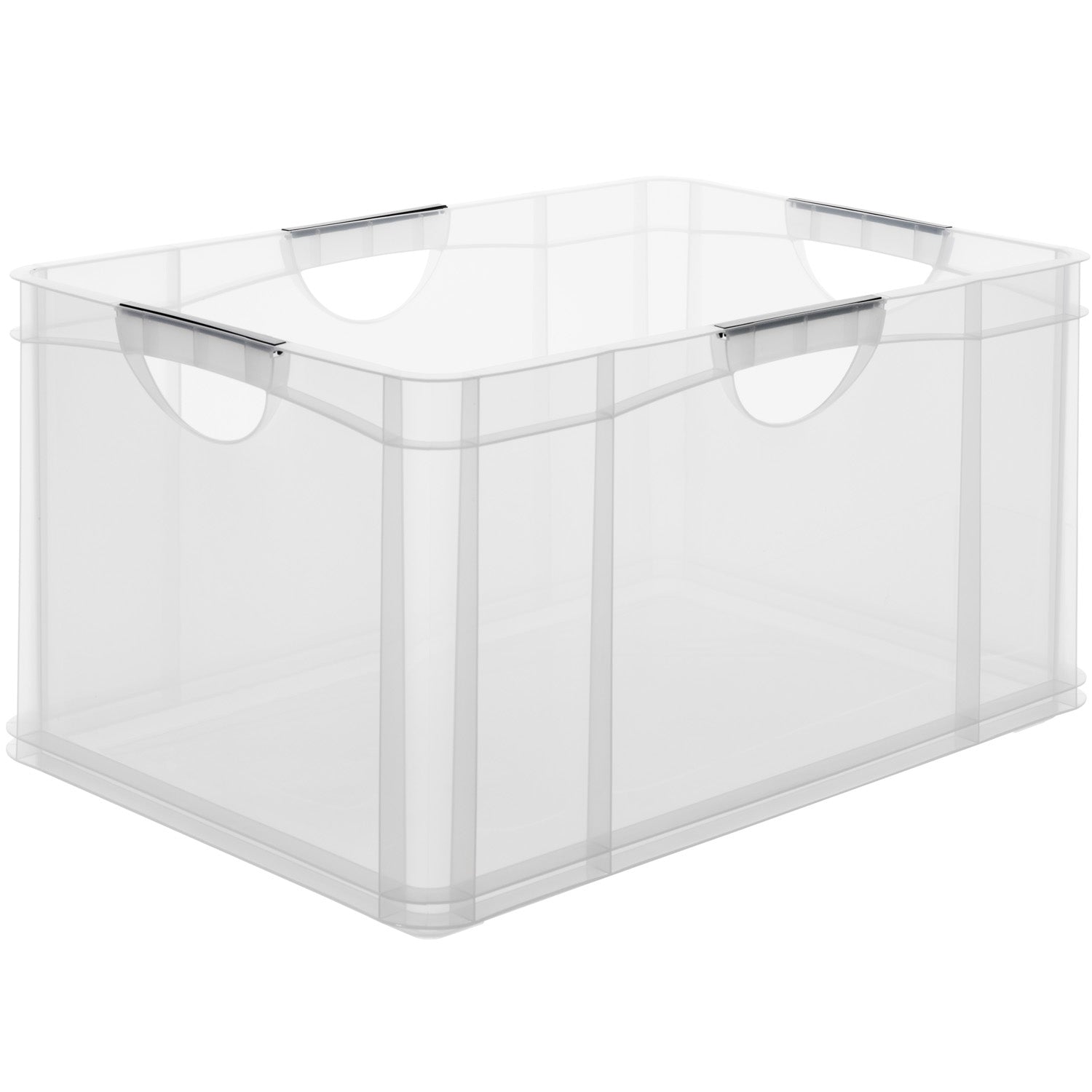 Rotho Aufbewahrungsbox 55 l – für A3, mit Tragegriff, stapelbar, transparent, PP