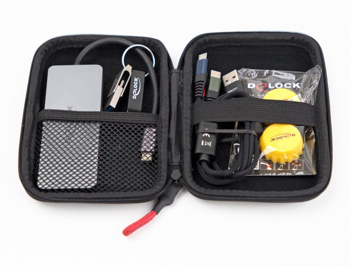 Delock Travel Kit 3 Premium Edition – 64 GB USB-Stick, 3-in-1-Kabel