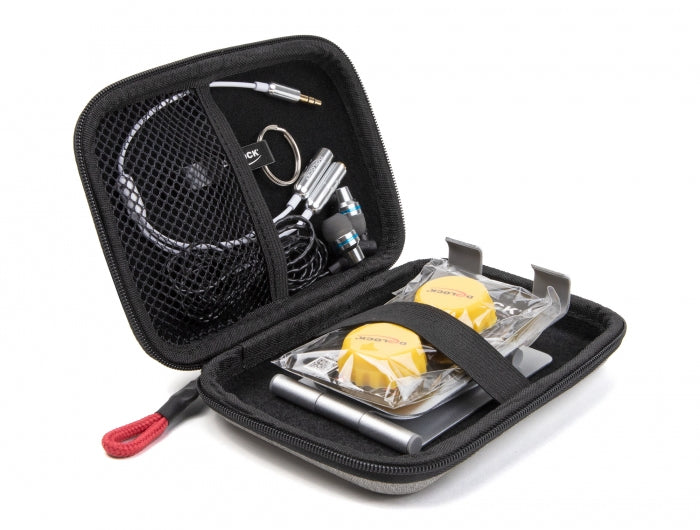 DeLOCK Travel Kit 1 Sound Edition In-Ear Headset – 3,5 mm Klinke, Grau