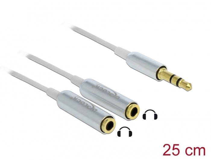 DeLOCK Travel Kit 1 Sound Edition In-Ear Headset – 3,5 mm Klinke, Grau