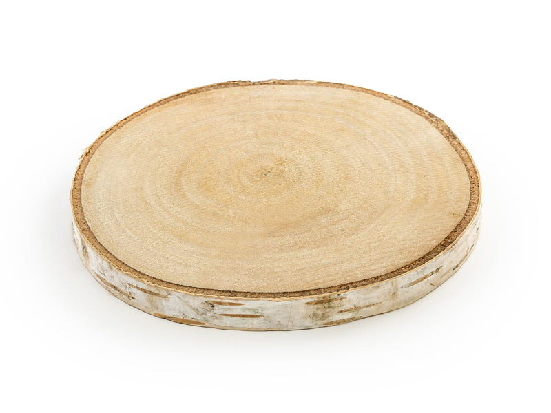 PartyDeco Untersetzer – 2er Set, Ø 12 cm, Holz, Braun