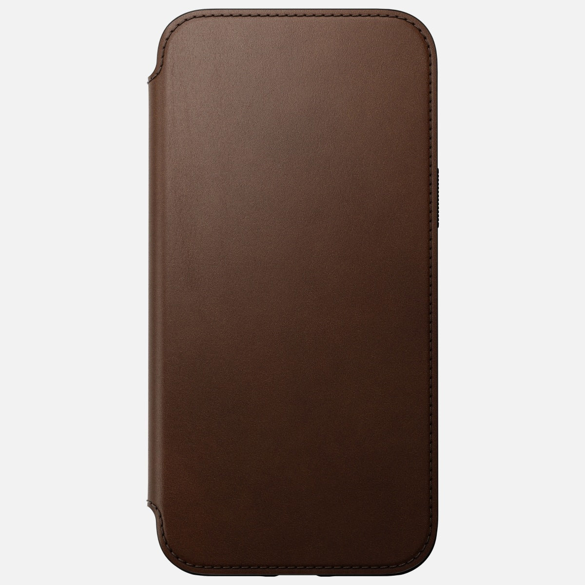 Nomad Moderne Wallethülle – für Apple iPhone 14 Plus, 3 Kartenfächer, Leder, Rost
