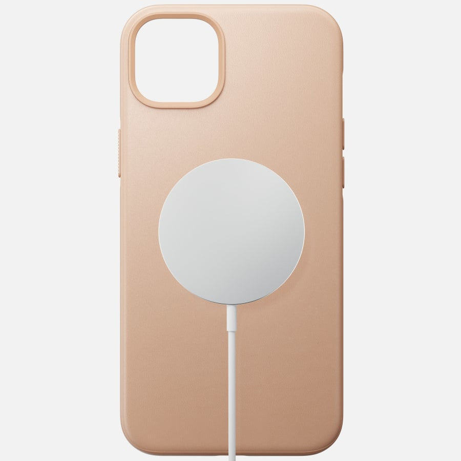 Nomad Modernes Backcover – für Apple iPhone 14 Plus, Leder+PC, Natural