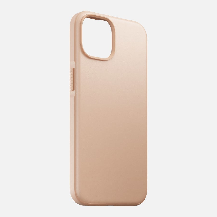 Nomad Modernes Backcover für Apple iPhone 14, Leder+PC, Beige