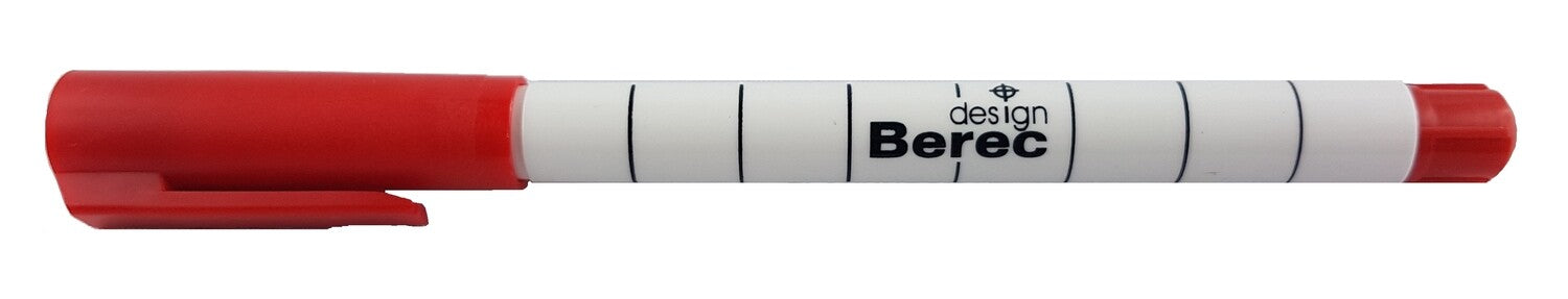 BEREC Whiteboard-Marker – 1 mm, rot, 10 Stk., trocken abwischbar, nachfüllbar – für Whiteboards