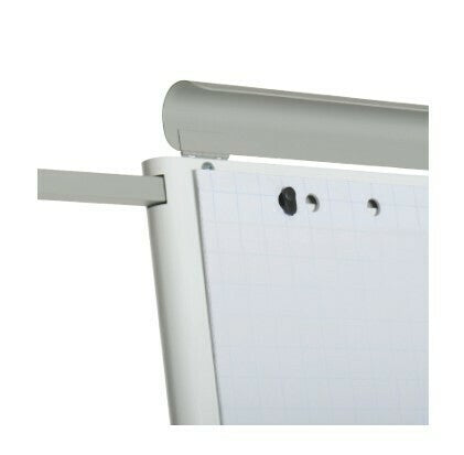 BEREC Flipchart – 74 × 100 cm, grau, Aluminium