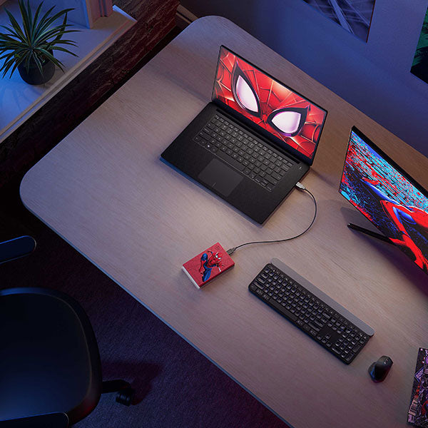 Seagate FireCuda Marvel Spider-Man SE 2 TB – USB 3,2 Gen 1, für Windows/Mac