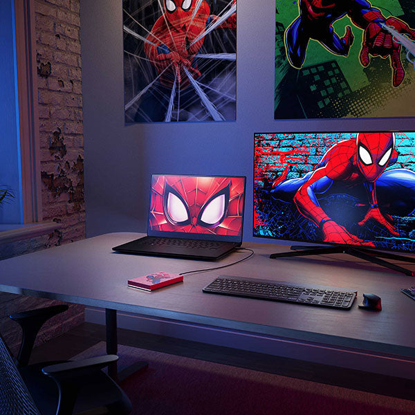 Seagate FireCuda Marvel Spider-Man SE 2 TB – USB 3,2 Gen 1, für Windows/Mac