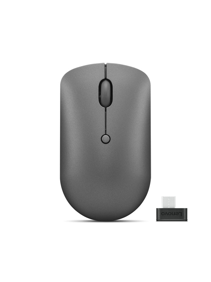 Lenovo 540 Maus – Maus – Kabellos (2,4 GHz), 2400 DPI, beidhändig, Grau