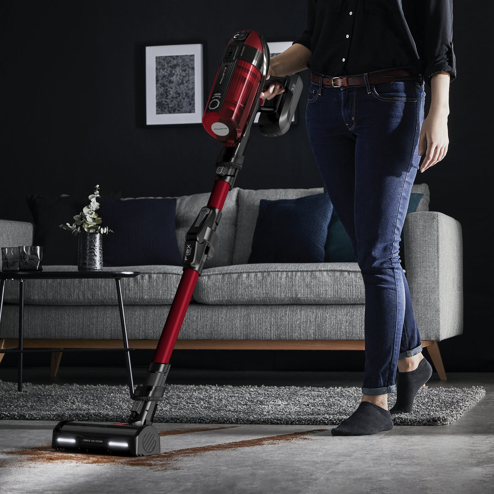 Rowenta Akkustaubsauger RH98A9WO, 2-in-1 – 45 min, 150 AW, Behälter 0,9 l