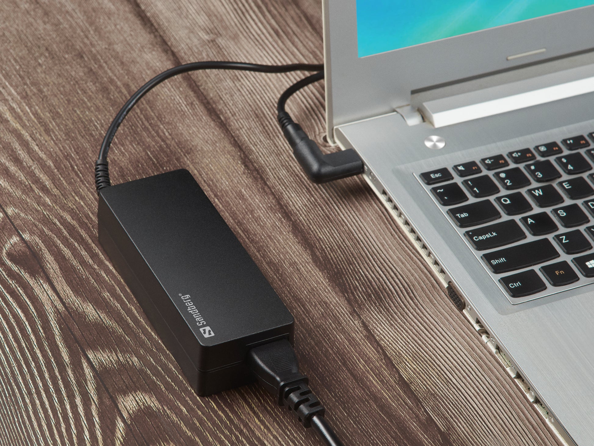 Sandberg 135-78 Netzteil 90 W – 15–20 V, 6 A – EU-Stecker (Typ C), UK-Stecker (Typ G) – für Laptop – Schwarz