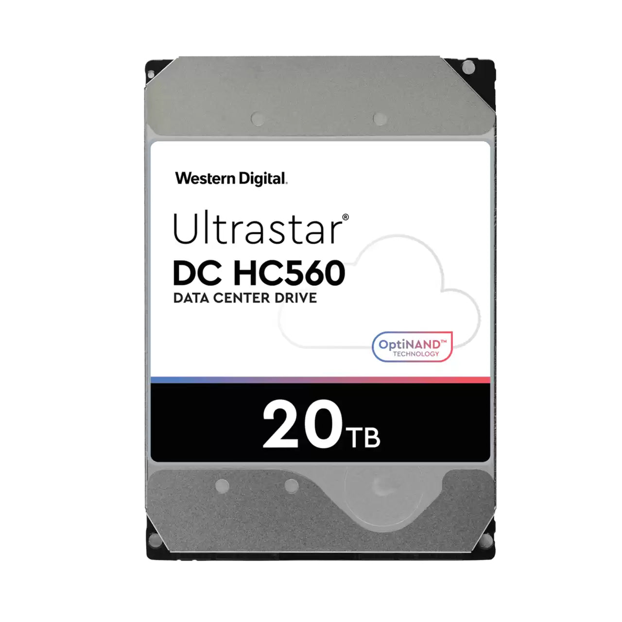Western Digital Ultrastar DC HC560 WUH722020BL5204/512e – 20 TB 3,5" SAS HDD, 7200 U/min