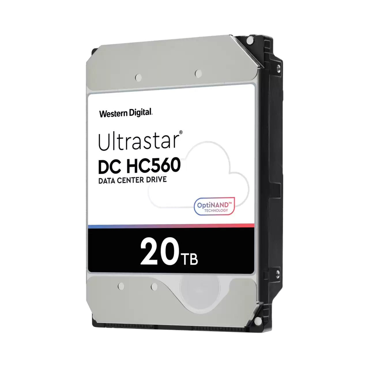 Western Digital Ultrastar DC HC560 WUH722020BL5204/512e – 20 TB 3,5" SAS HDD, 7200 U/min