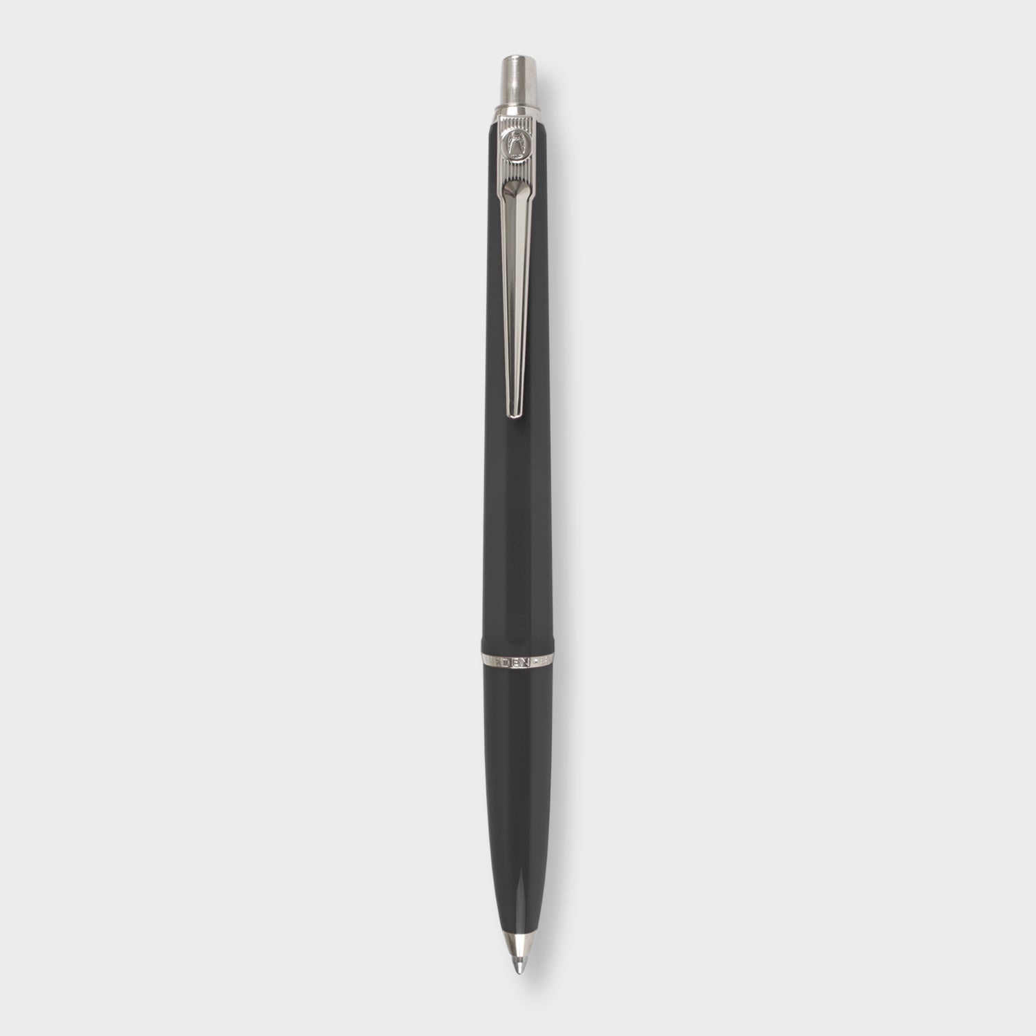 BALLOGRAF Epoca P Kugelschreiber – Blau, Spitze 1,0 mm, Druck, Kunststoff, Schwarz, nachfüllbar