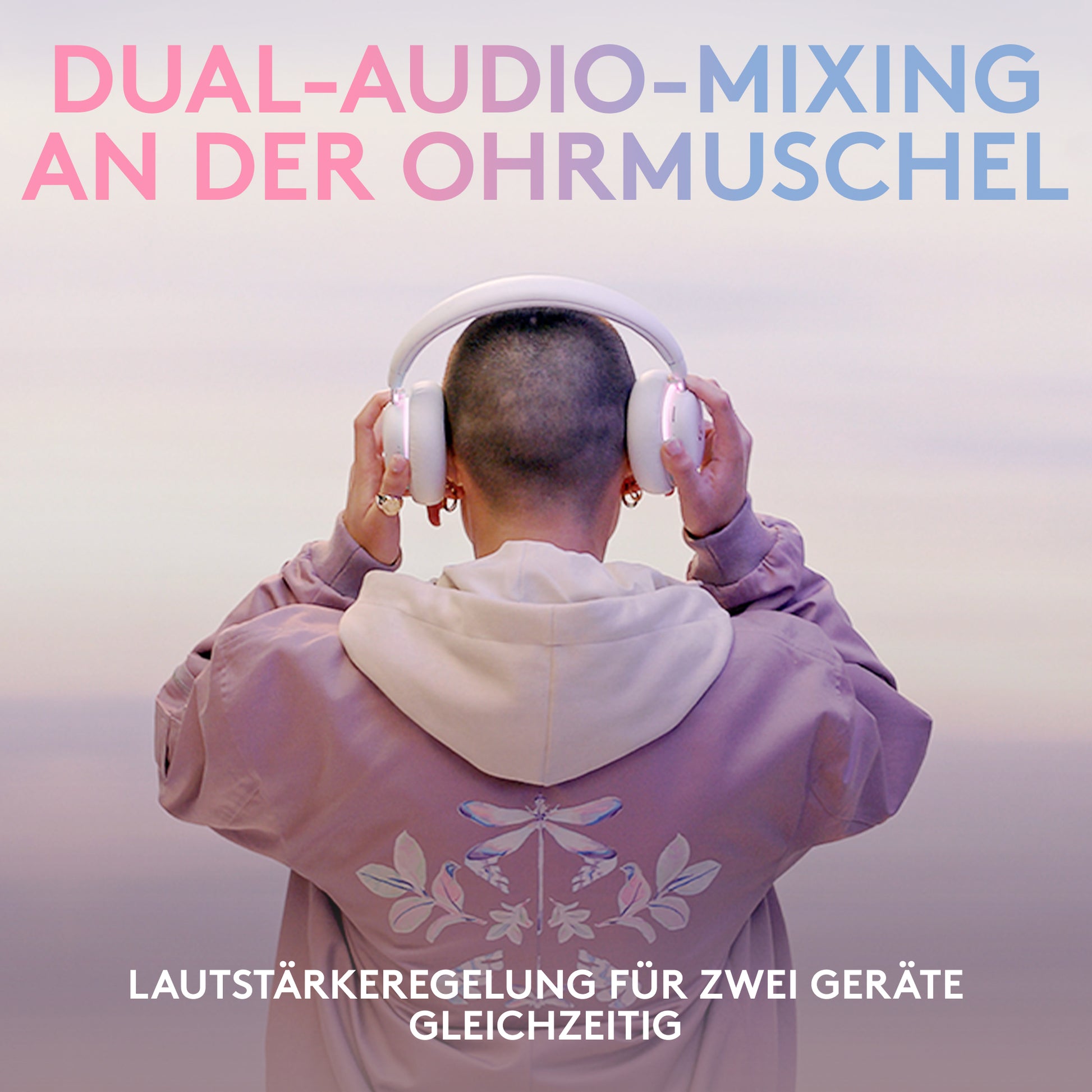 Logitech G G735 Gaming-Headset – Over-Ear, Stereo, Kabel + BT, mit USB-A-Dongle, Weiss