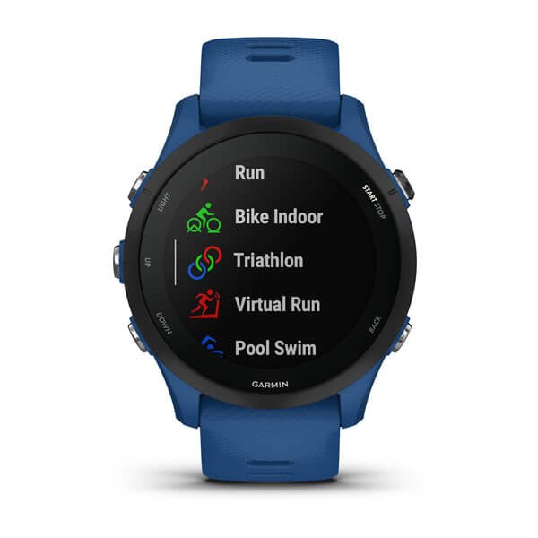 Garmin Forerunner 255 Basic – Smartwatch – 46 mm, 1,1", GPS, MIP, Gorilla Glass 3, 5 ATM, Tidal Blue