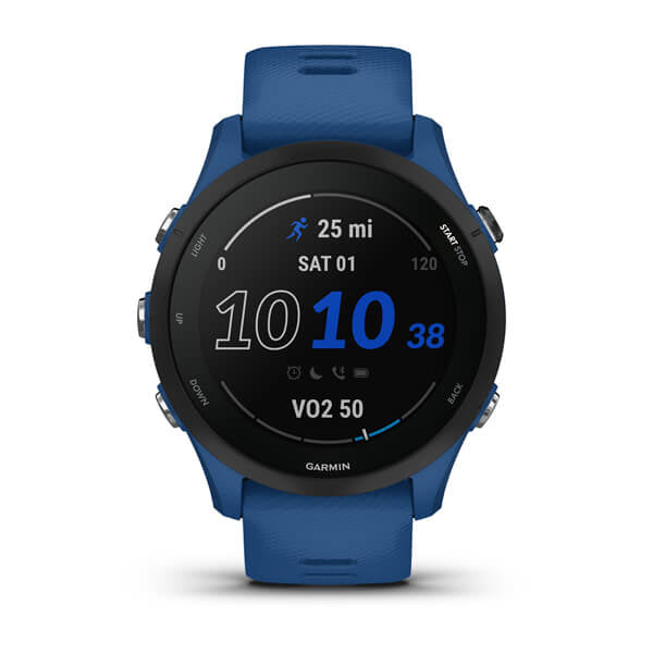 Garmin Forerunner 255 Basic – Smartwatch – 46 mm, 1,1", GPS, MIP, Gorilla Glass 3, 5 ATM, Tidal Blue