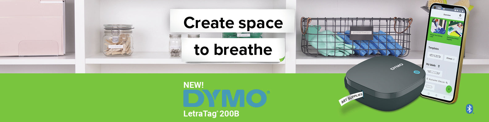 DYMO LetraTag LT 200B – Beschriftungsgerät, für LT-Bänder, Bluetooth