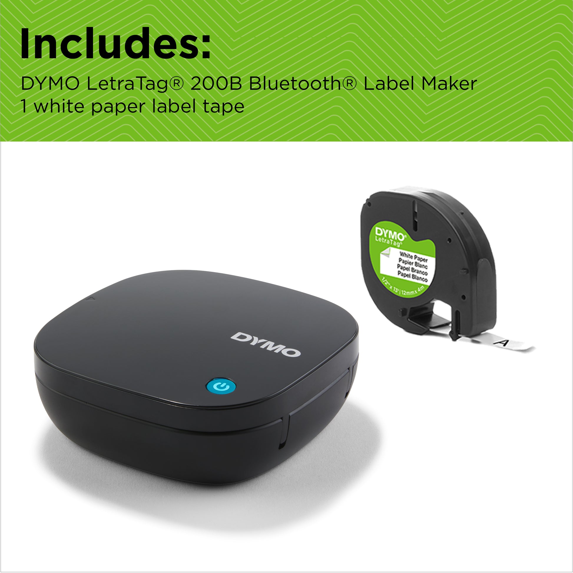 DYMO LetraTag LT 200B – Beschriftungsgerät, für LT-Bänder, Bluetooth