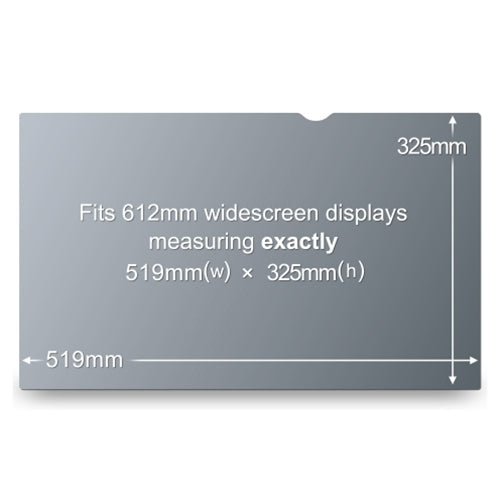 3M Displayschutz für 24" 16:10 Monitore – Schwarz