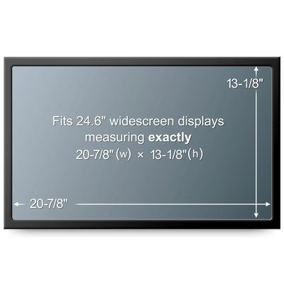 3M Displayschutz für 24" 16:10 Monitore – Schwarz