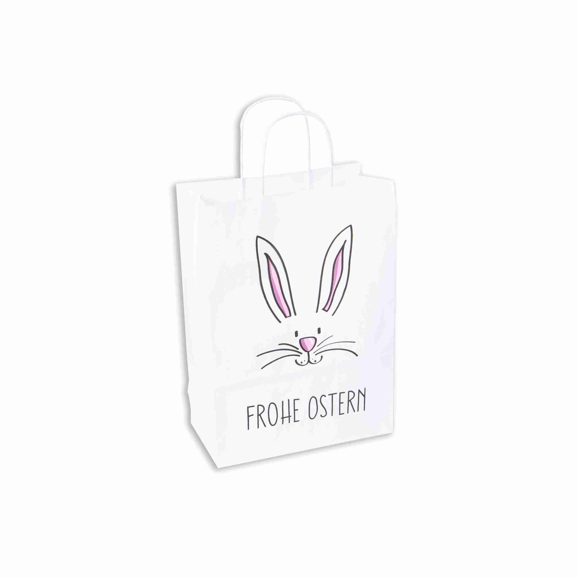 Model Geschenktasche Osterhasen-Motiv – 220 × 310 × 100 mm – 1 Stk., ab 20 Stk.