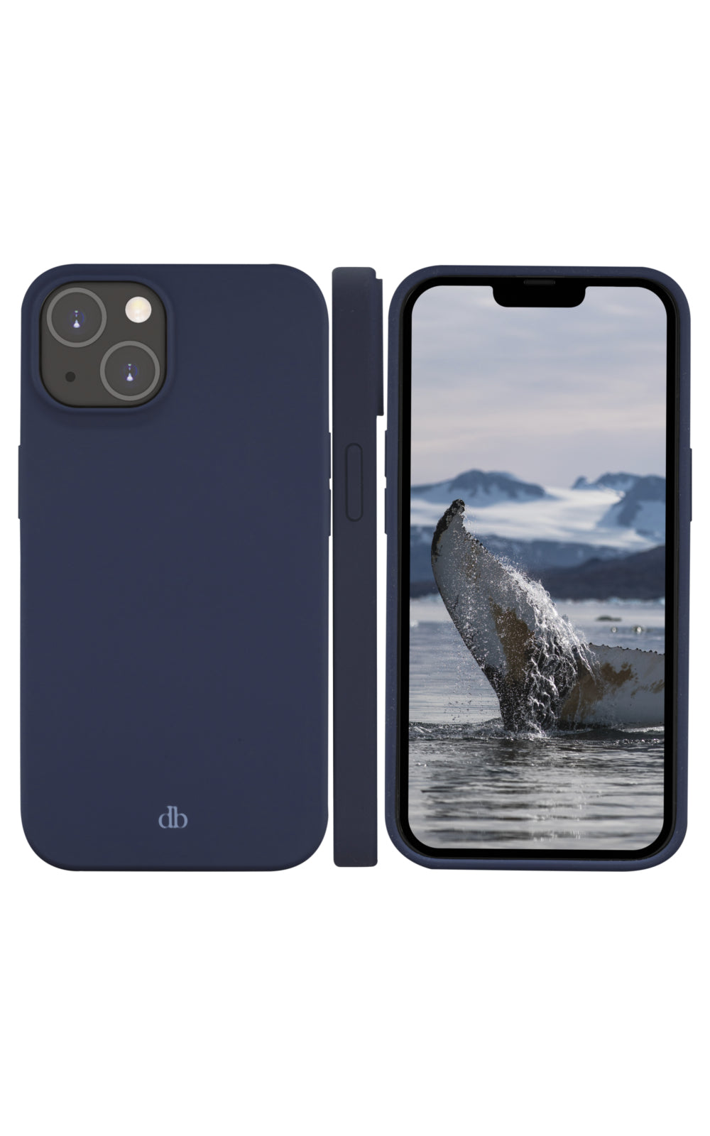 dbramante1928 Greenland Backcover – für Apple iPhone 14, Recycling-Kunststoff, Blau, kabelloses Laden