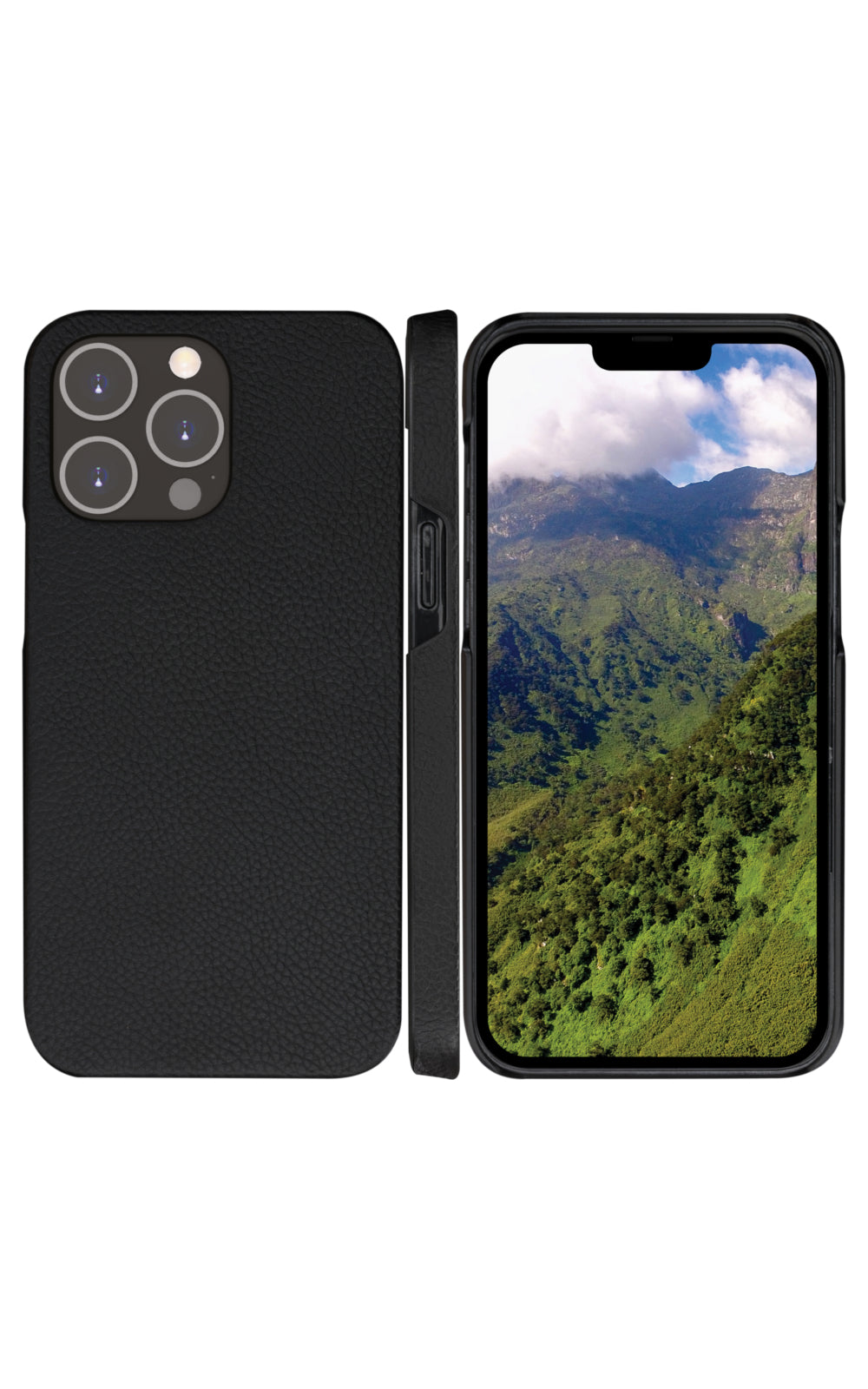 dbramante1928 New York Wallethülle – für Apple iPhone 14 Pro Max, 3 Kartenfächer, Leder, Schwarz