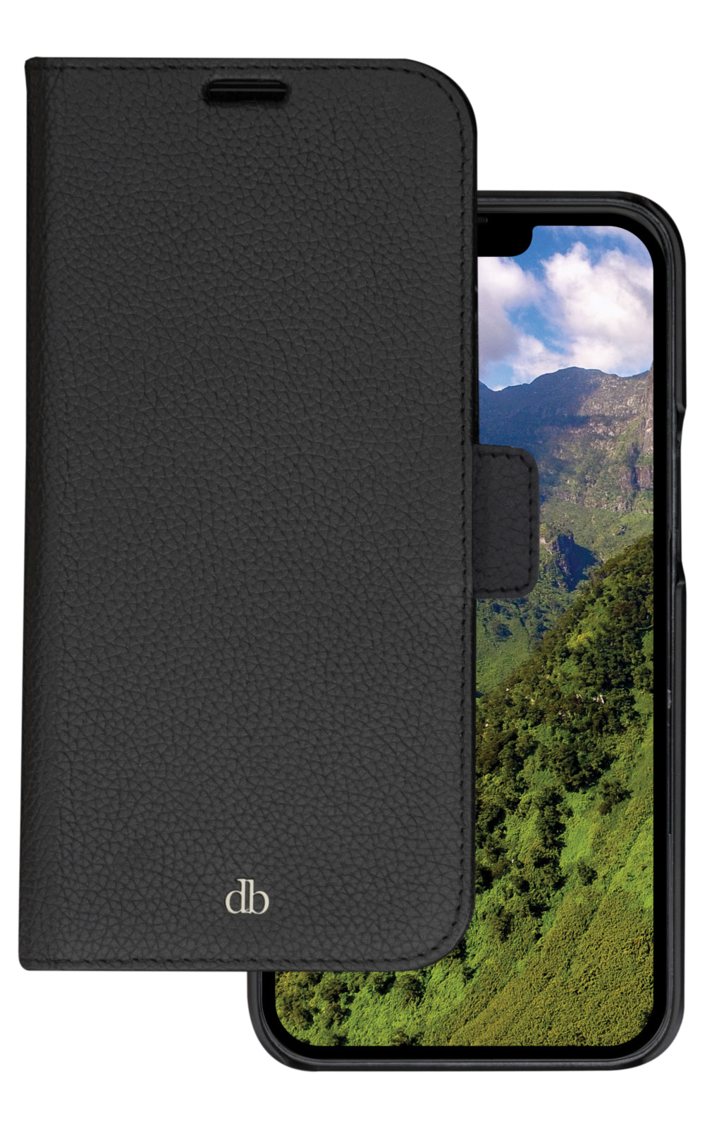 dbramante1928 New York Wallethülle – für Apple iPhone 14 Pro Max, 3 Kartenfächer, Leder, Schwarz
