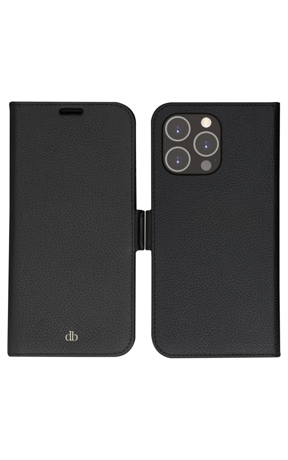 dbramante1928 New York Wallethülle – für Apple iPhone 14 Pro Max, 3 Kartenfächer, Leder, Schwarz