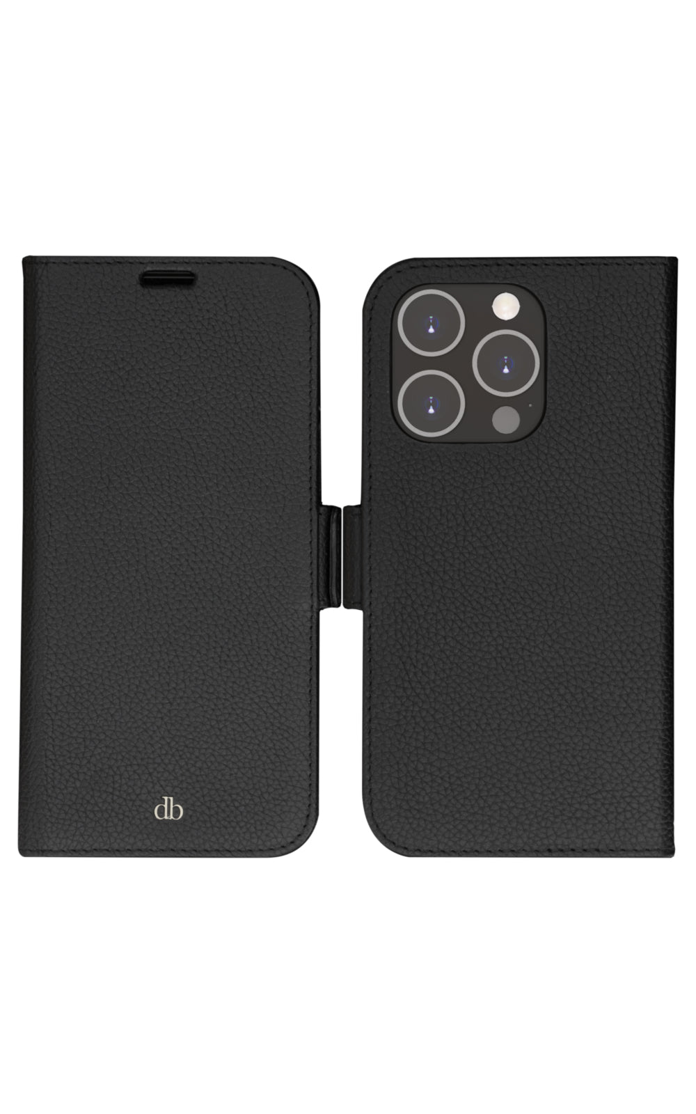 dbramante1928 Wallethülle – für Apple iPhone 14 Pro, 3 Kartenfächer, Leder, Schwarz