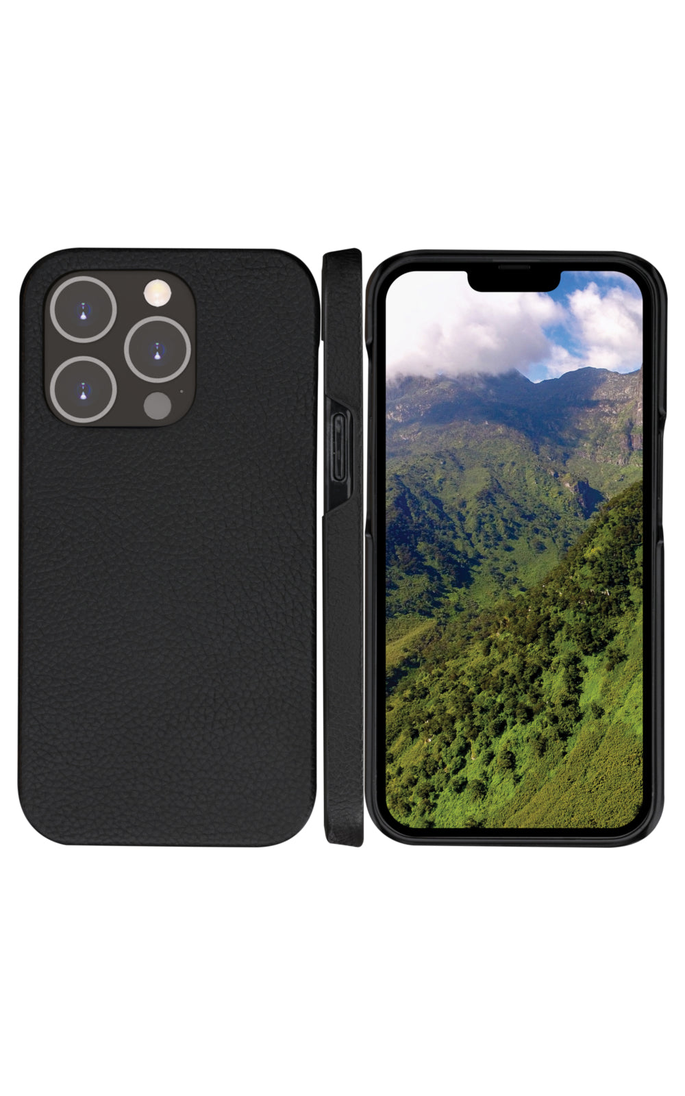 dbramante1928 Wallethülle – für Apple iPhone 14 Pro, 3 Kartenfächer, Leder, Schwarz