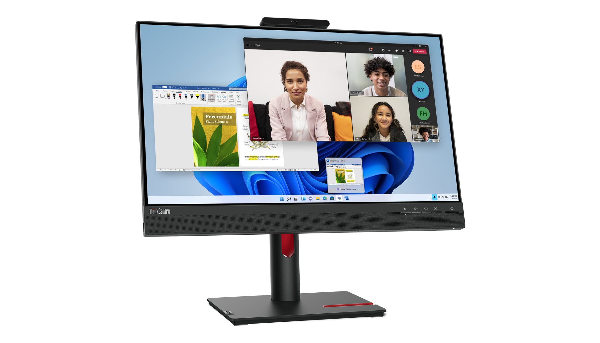 Lenovo Thinkcentre Tiny-In-One 24 – Monitor, 23,8" 1920 × 1080 (Full HD), LED, Schwarz