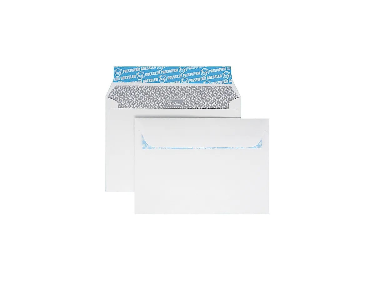 Goessler Couvert B5, ohne Fenster, selbstklebend, weiss, 100 g/m² – 500 Stk.