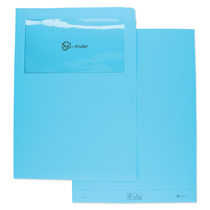 Goessler Couvert E4 (220 × 310 mm), mit Fenster, Eisblau, 120 g/m², Papier – 100 Stk.