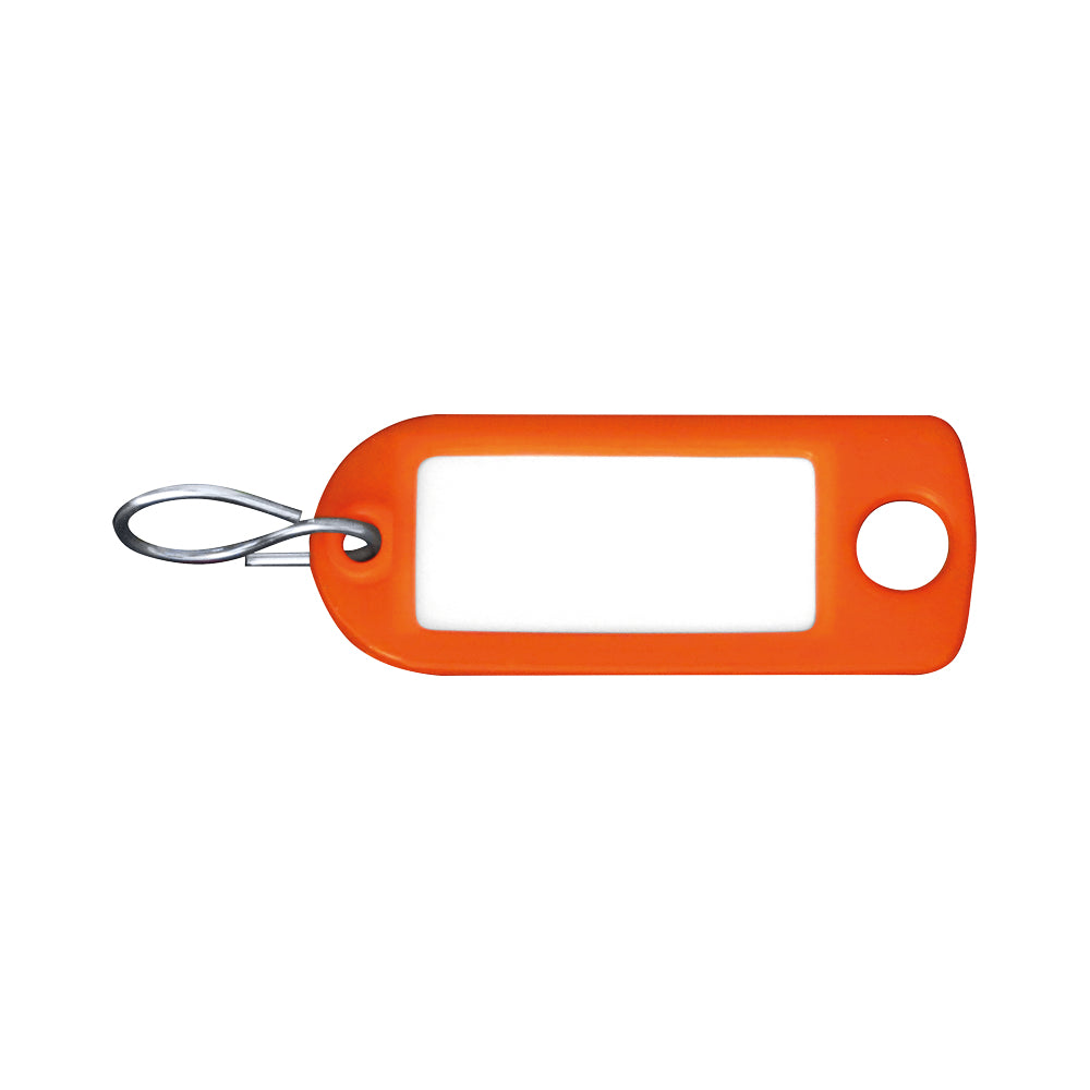 Rieffel Schlüsselanhänger – Kunststoff, Orange, 22 × 55 mm, 100er-Pack