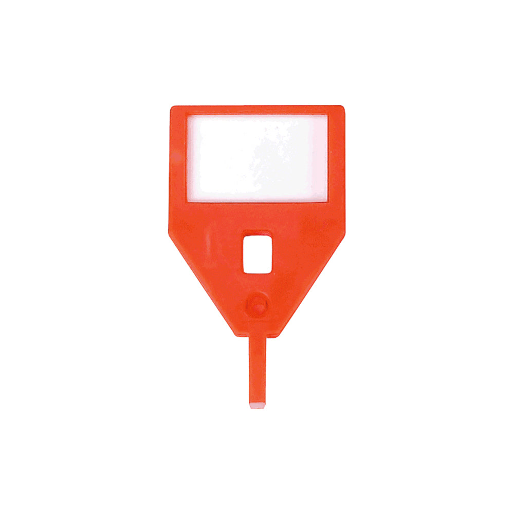 Rieffel Schlüsselanhänger Visu-Color – Kunststoff, Orange, 10er-Pack