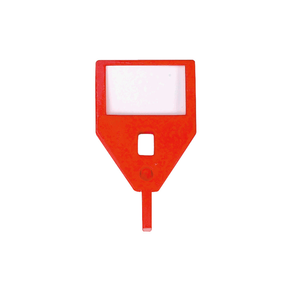 Rieffel Schlüsselanhänger – Kunststoff, Rot, 10er-Pack