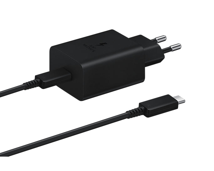 Samsung EP-T4510XBEGWW – Wandladegerät (USB-C PD 45 W) – inkl. 1,8 m USB-C-Kabel, Schwarz