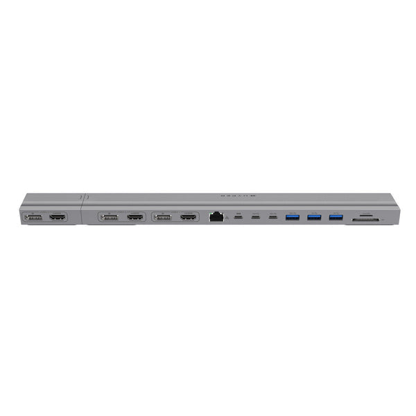Targus HyperDrive 4K Dockingstation – USB-C, 3× DP, 3× HDMI, 3× USB-A, 2× USB-C, 100 W PD, SD/microSD