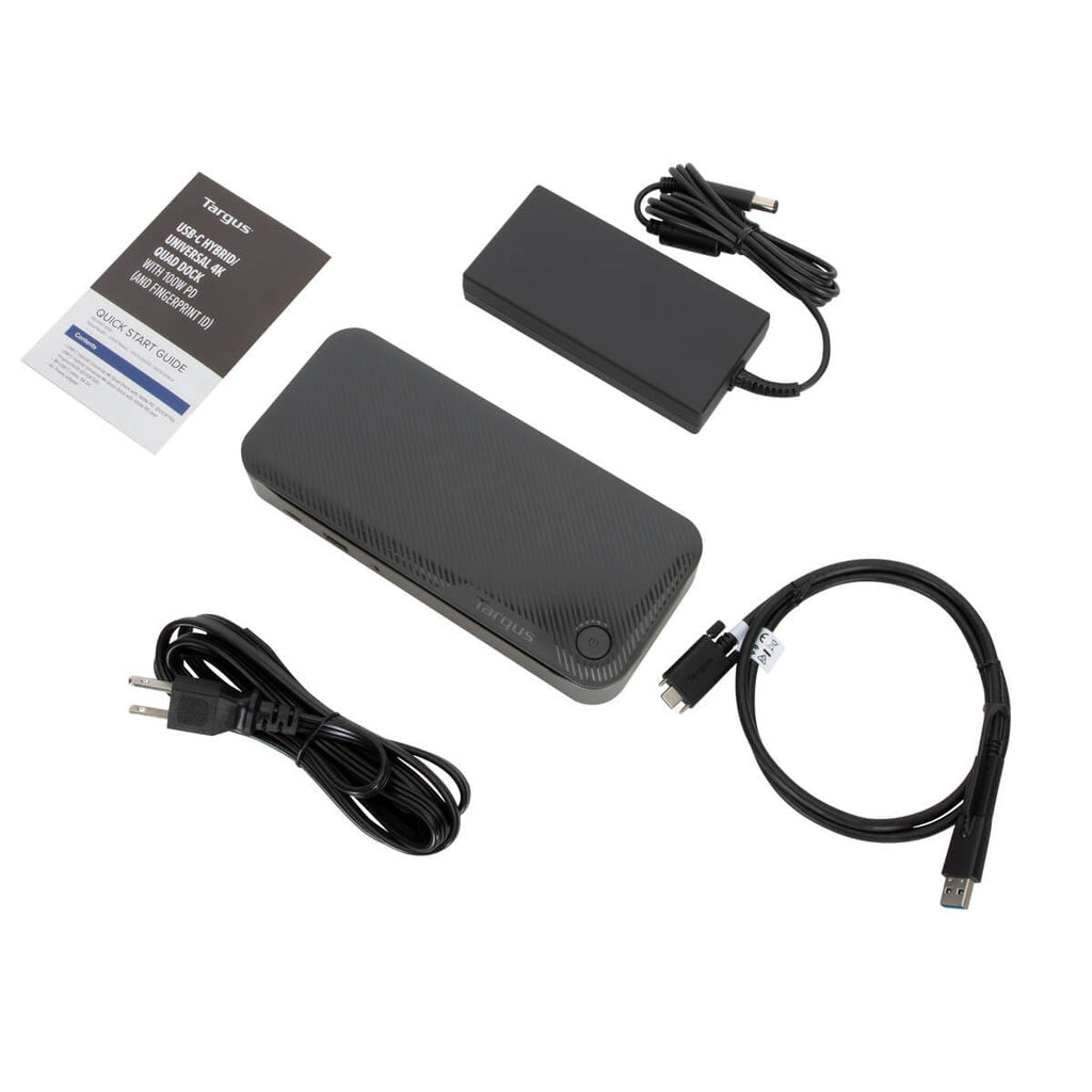 Targus DOCK710EUZ Dockingstation – USB-C, 2× DP, 2× HDMI, 4× USB-A, 100 W PD, GbE, 3,5 mm Audio, für Windows/M