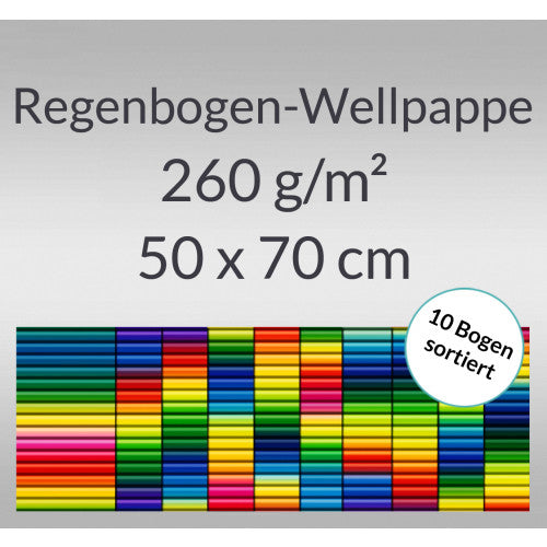 URSUS Wellkarton, Mehrfarbig, 50 × 70 cm, 260 g/m², 10 Bogen, 9272299