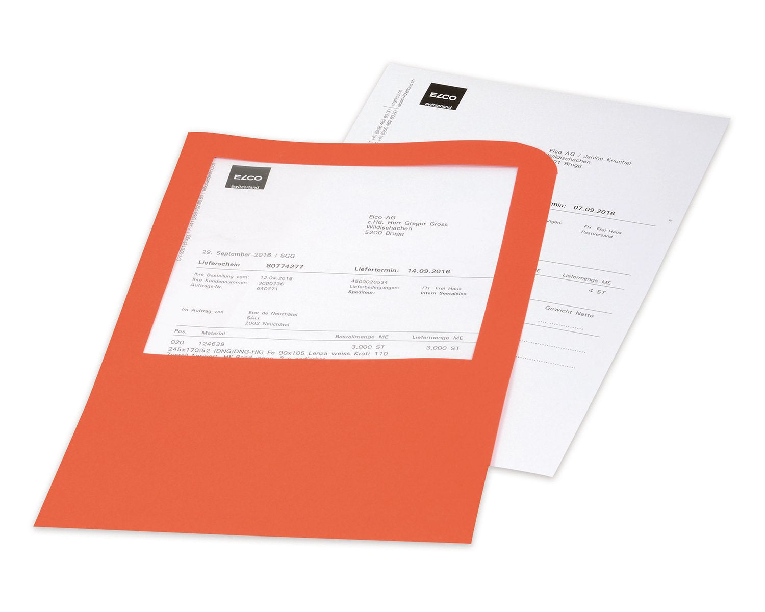 Elco Sichtmappe A4 – Blau, Papier, 100er-Pack