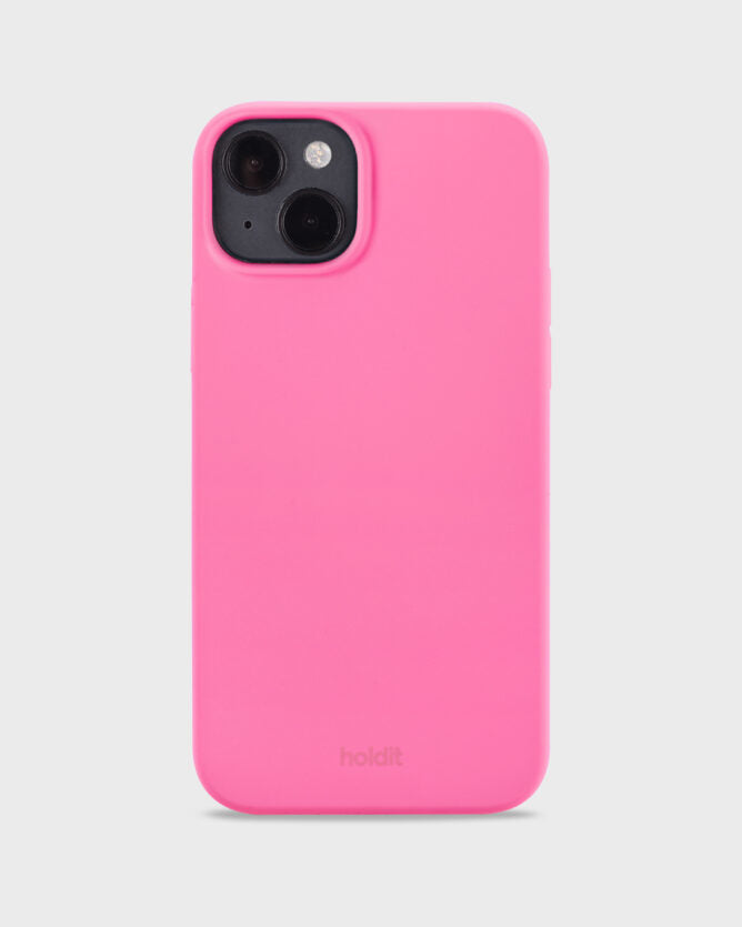 Holdit Backcover – für Apple iPhone 14 Plus, Silikon, Pink, kratz- und schockresistent