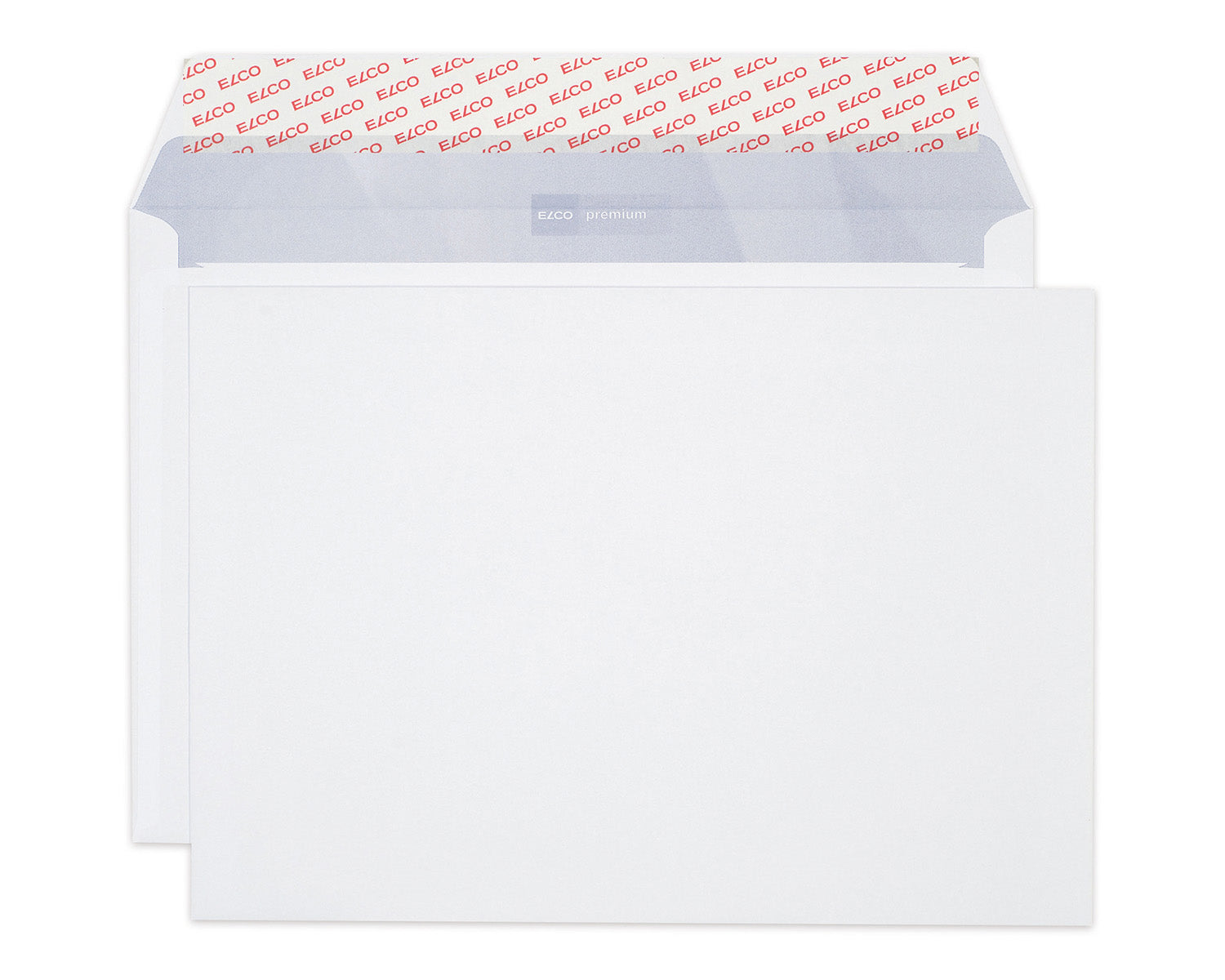 Elco Couvert C4, ohne Fenster, selbstklebend, hochweiss, 120 g/m², mit Innendruck – 25 Stk.