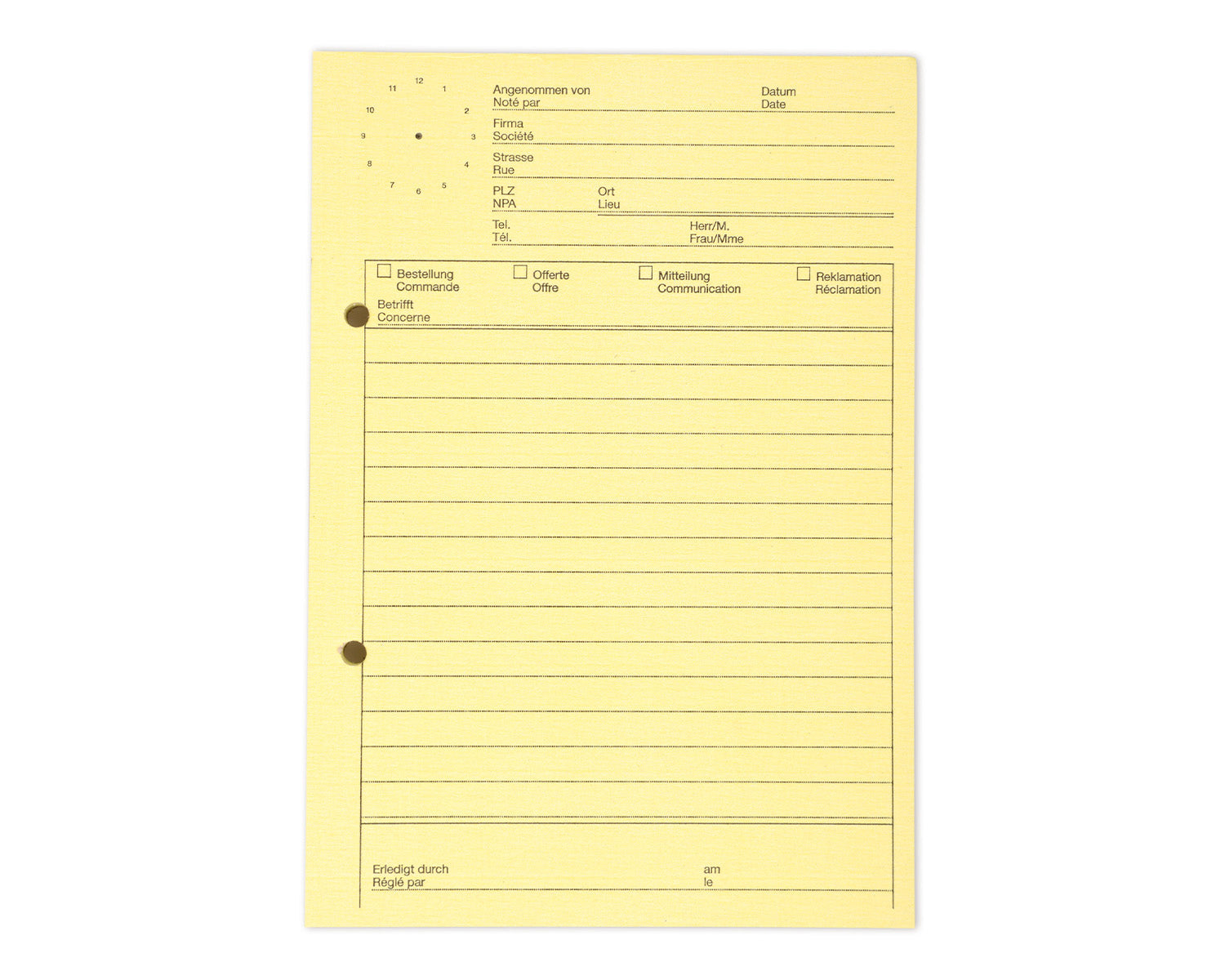 Elco Telefonblock – A5 – 80 Blatt, liniert, 5 Stück